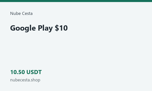 Google Play $10 · 10.5 USDT
