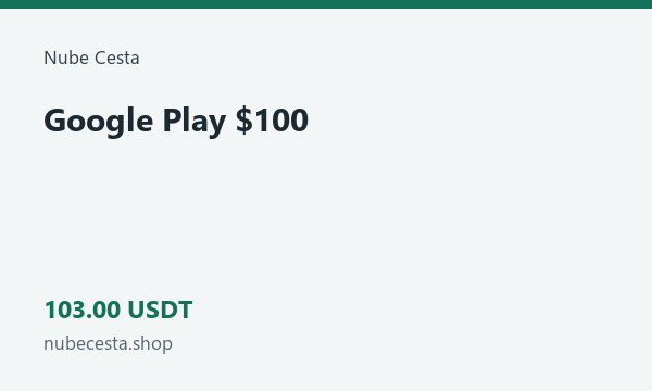 Google Play $100 · 103 USDT